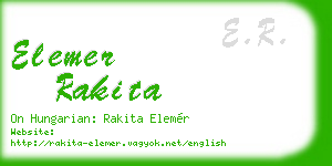 elemer rakita business card